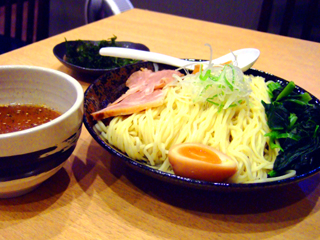 鶏あごつけめん 2玉(300g)+ほうれん草+素焼きのり