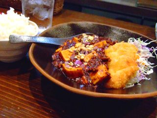 チキンカツ麻婆カレー+ライス